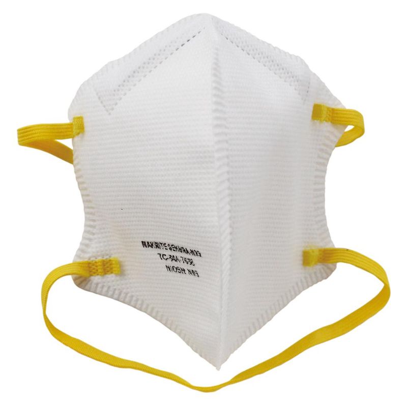 Photo 1 of (2 Boxes) N95 Sekura Flat Fold Respirator 8 Pack, White NONREFUNDABLE
