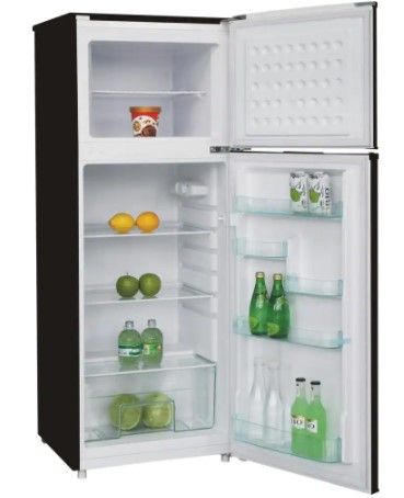 Photo 1 of 7.5 cu. ft. Refrigerator with Top Freezer in Stainless Look
