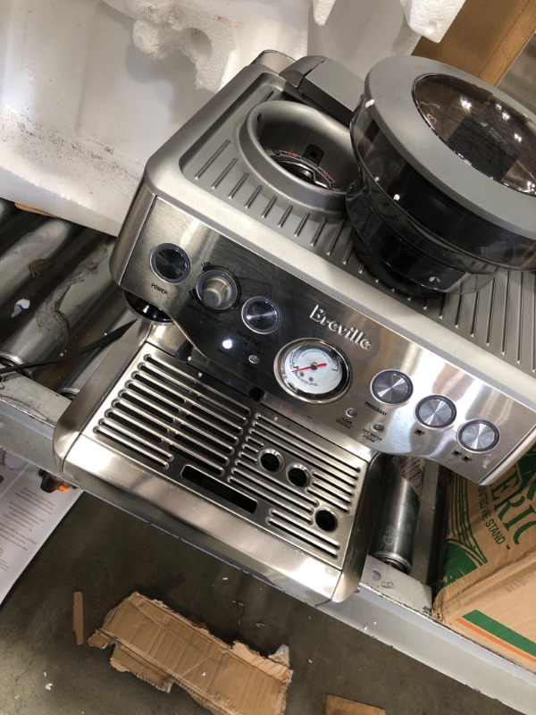 Photo 2 of USED**MISSING COMPONENTS AND MINOR DAMAGE** Breville BES870XL Barista Express Espresso Machine, Brushed Stainless Steel
