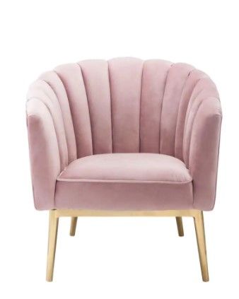 Photo 1 of (SIMILAR TO PHOTO) Colla Pink Accent Chair
