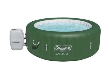 Photo 1 of ** INCOMPLETE MISSING WATER PLUMBER** Coleman SaluSpa 4-6 Person Inflatable Portable Massage Hot Tub Spa