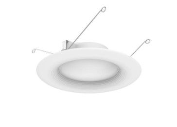 Photo 1 of *DUSTY AND LITTLE DIRTY* EcoSmart 5/6 in. 5000K White Integrated LED Recessed Trim CEC-T20 (4-Pack)