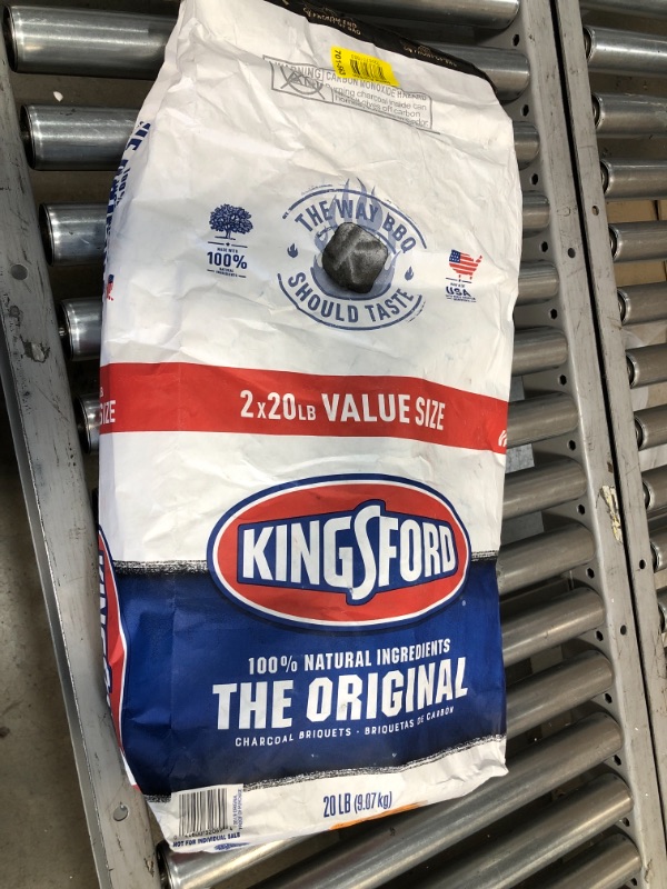 Photo 2 of **only one pack of 20LBS**Kingsford Products 250987 20 Lbs Original Kingsford, Charcoal - Pack of 2