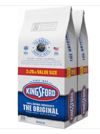 Photo 1 of **only one pack of 20LBS**Kingsford Products 250987 20 Lbs Original Kingsford, Charcoal - Pack of 2