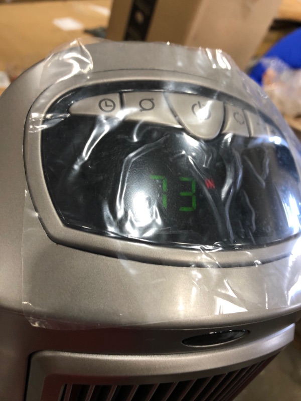 Photo 1 of Lasko 755320 Ceramic Space Tower Heater, 8.5?L x 7.25?W x 23?H, Silver