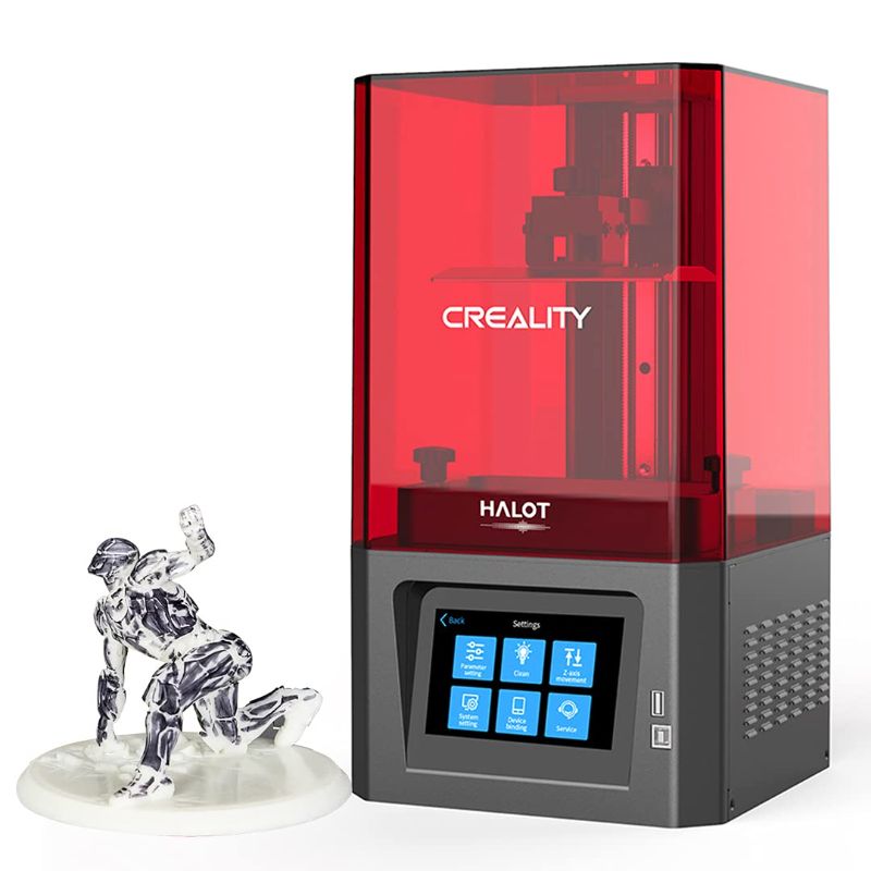 Photo 1 of Creality HALOT-ONE Resin 3D Printer with High Precise Integral Light Source, CL-60 SLA 3D Printer with 2K Mono LCD Screen WiFi Function Dual Cooling & Filtering Systems Print Size 127x80x160mm
