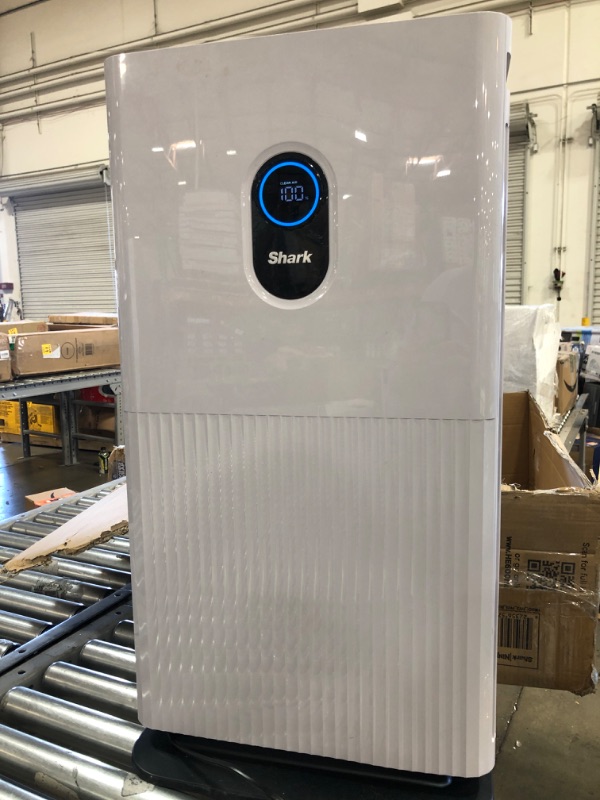 Photo 2 of Shark HE601 Air Purifier 6 True HEPA Covers up to 1200 Sq. Ft, Captures 99.98% of Particles, dust, allergens, viruses, Smoke, 0.1–0.2 microns, Advanced Odor Lock, Quiet, 6 Fan, White
