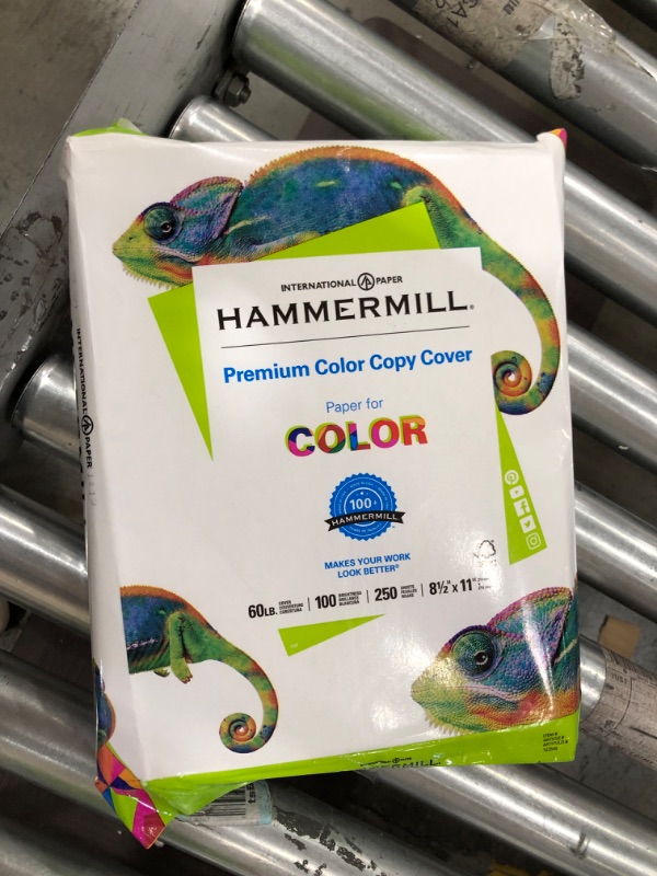 Photo 1 of Hammermill, 122549, Premium Color Copy Cover, 100 Bright, 60lb, 8.5 x 11, 250/Pack, Sold As 1 Pack
