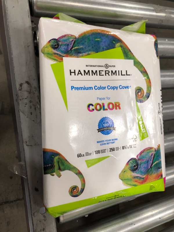 Photo 2 of Hammermill, 122549, Premium Color Copy Cover, 100 Bright, 60lb, 8.5 x 11, 250/Pack, Sold As 1 Pack
