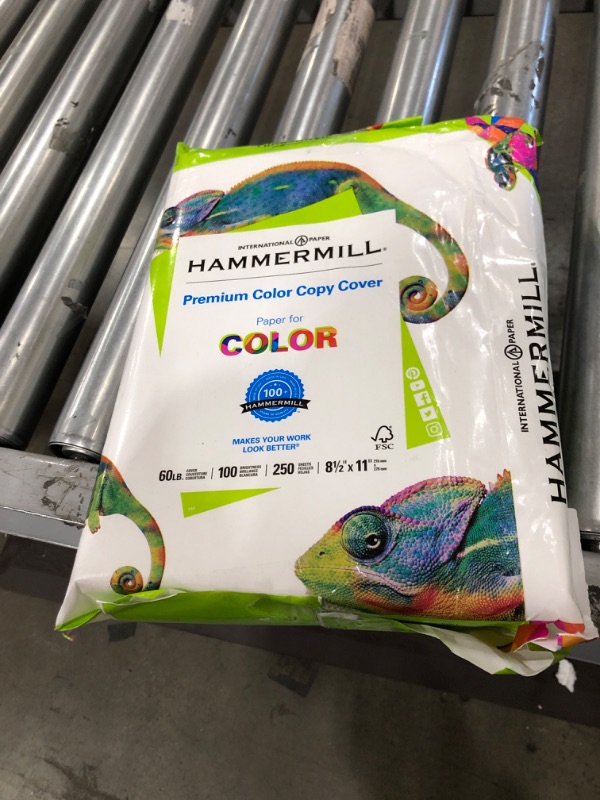 Photo 2 of Hammermill, 122549, Premium Color Copy Cover, 100 Bright, 60lb, 8.5 x 11, 250/Pack, Sold As 1 Pack
