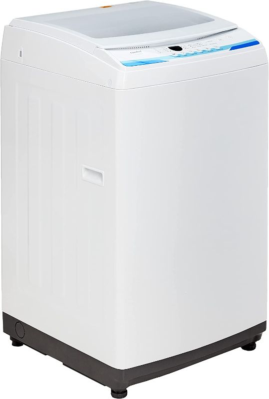 Photo 1 of COMFEE’ Washing Machine 2.0 Cu.ft LED Portable Washing Machine and Washer Lavadora Portátil Compact Laundry, 6 Models, Energy Saving, Child Lock for RV, Dorm, Apartment Ivory White

**major dents, powers on**
