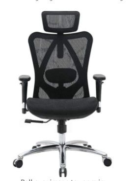 Photo 1 of SIHOO M57-M111 Ergonomic Office Chair High-back S-shaped backrest 3D Armrest Breathable Lumbar Support, Headrest And Mesh?Black?