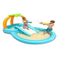 Photo 1 of Sable Inflatable Play Center Wading Pool with Slide for Kids Children  
