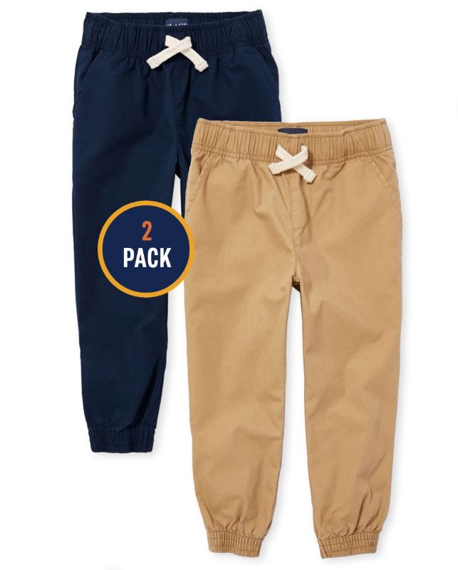Photo 1 of Boys Uniform Pull on Jogger Pants 2-Pack
 boys size 16