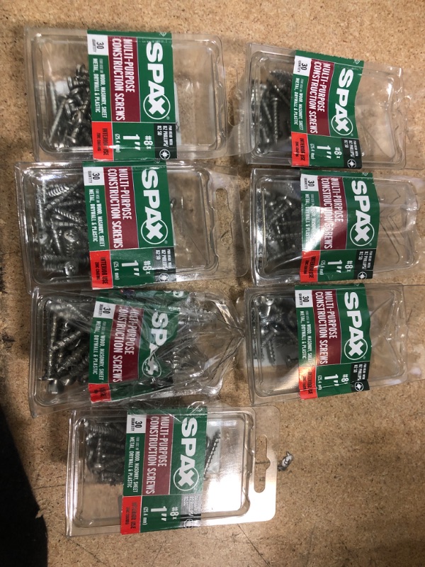 Photo 1 of **NO REFUNDS/RETURNS** - BUNDLE OF ASSORTED SPAX SCREWS** 