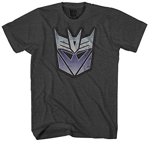 Photo 1 of Hasbro Men's Transformers Short Sleeve T-Shirt, Charcoal Heather, Medium
