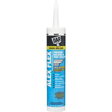 Photo 1 of **5 of ALEX FLEX 10.1 oz. White Premium Molding and Trim Sealant
