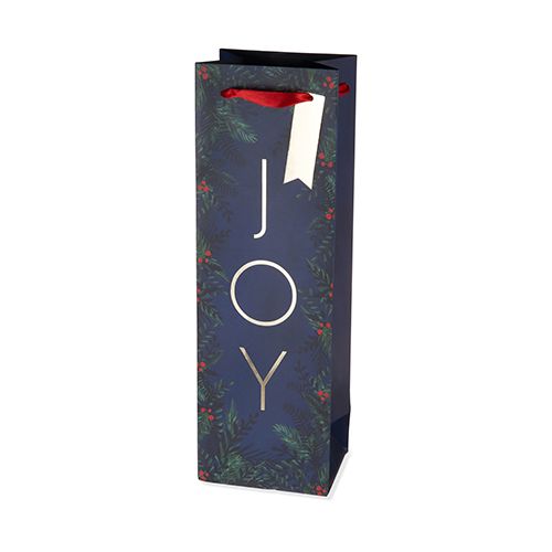 Photo 1 of SET OF 3 8032 Joy Single-Bottle Wine Bag, Blue
