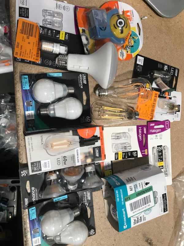 Photo 1 of **NO REFUNDS/RETURNS** - Bundle of assorted light bulbs