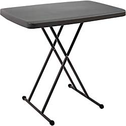 Photo 1 of (COSMETIC DAMAGES TO TOP)
Iceberg 65491 IndestrucTable TOO 1200 Series Resin Personal Folding Table 30 x 19.5 Charcoal
