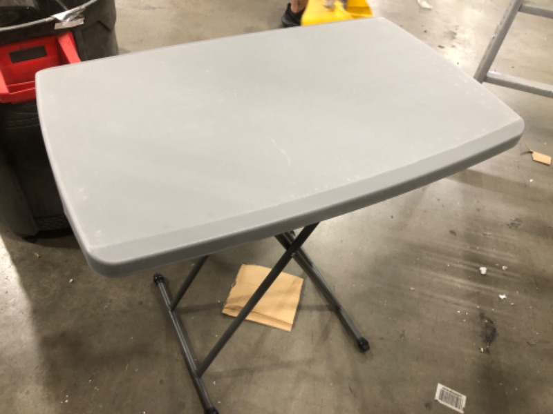 Photo 2 of (COSMETIC DAMAGES TO TOP)
Iceberg 65491 IndestrucTable TOO 1200 Series Resin Personal Folding Table 30 x 19.5 Charcoal
