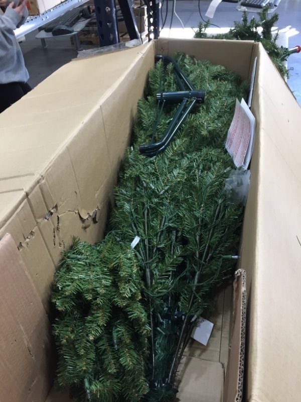 Photo 3 of **PARTS ONLY**Used, not all lights work.
7.5ft National Tree Company Dunhill Fir Hinged Full LED Artificial Tree with 700 Low Voltage Dual Led Lights with 9 Function Footswitch