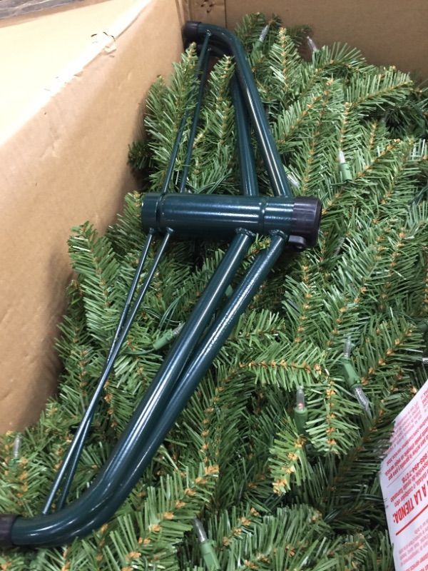 Photo 4 of **PARTS ONLY**Used, not all lights work.
7.5ft National Tree Company Dunhill Fir Hinged Full LED Artificial Tree with 700 Low Voltage Dual Led Lights with 9 Function Footswitch