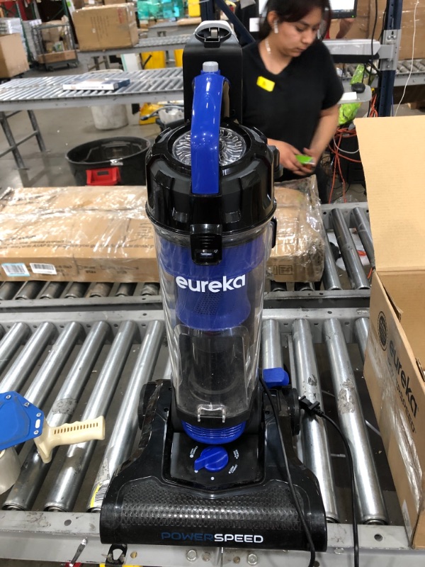 Photo 1 of USED: Eureka Lightweight Powerful Upright Vacuum Cleaner for Carpet and Hard Floor, PowerSpeed, New Model 13.4 x 13.78 x 44.5 inches

