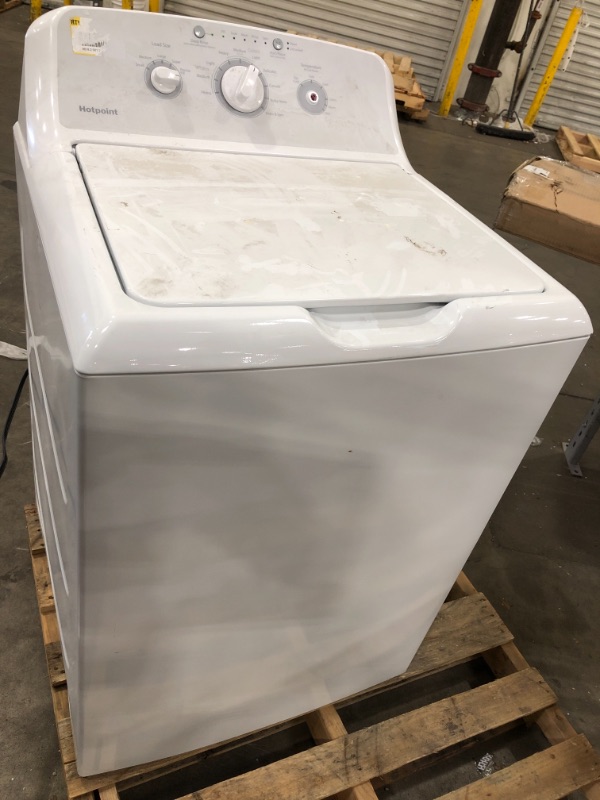 Photo 11 of Hotpoint 3.8 cu. ft. White Top Load Washer with Agitator