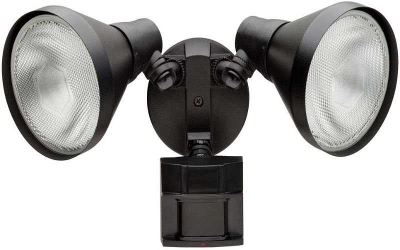 Photo 1 of Defiant 180 Degree Black Motion-Sensing Outdoor Security Light (Store Return) (DF-5416-BK-A)