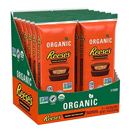 Photo 1 of *EXPIRES 05 2022*
*NON REFUNDABLE* 
REESE'S Organic Milk Chocolate Peanut Butter Cups Candy, Individually Wrapped, 1.4 oz Packs (12 Count)
