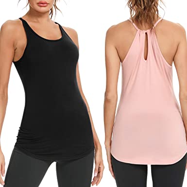 Photo 1 of Sykooria 2 Pack Workout Tank Tops for Women, Size Medium