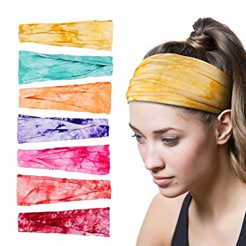 Photo 1 of 7 Pieces Women's Headbands (Warm colors)
