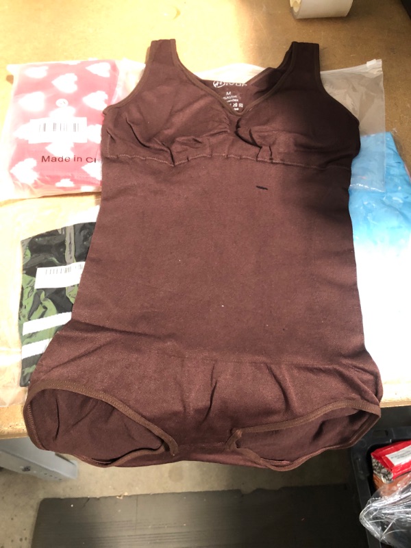 Photo 2 of Miscellaneous Bundle (Beach Towel, F*uck Off Socks, Dog Sweater, and Brown Bodysuit Medium)