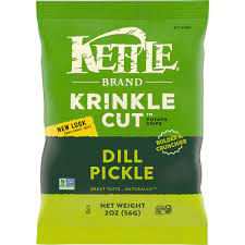 Photo 1 of *EXPIRES Feb 2022*
*NON REFUNDABLE*
Kettle Brand Potato Chips, Krinkle Cut Dill Pickle, 2 Ounce (Pack of 6)
