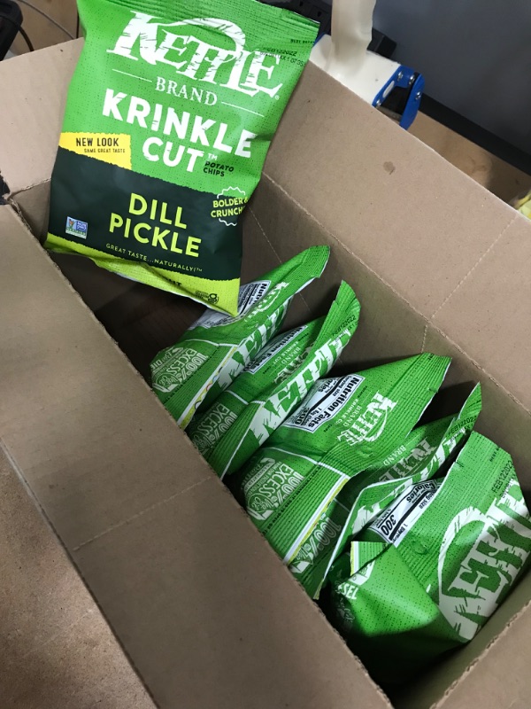 Photo 2 of *EXPIRES Feb 2022*
*NON REFUNDABLE*
Kettle Brand Potato Chips, Krinkle Cut Dill Pickle, 2 Ounce (Pack of 6)
