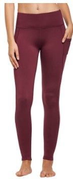 Photo 1 of FitsT4 Women's Fleece Lined Legging High Waisted Thermal Tights Winter Yoga Pants with Pockets - XXL