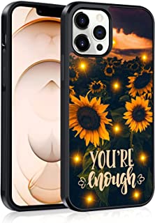 Photo 1 of TEAUGHT Compatible with iPhone 13 Pro Case,Shiny Sunflower Pattern Anti-Scratch Anti-Slippery Design Protection Phone Case for Women Girls for iPhone 13 Pro 6.1"(2021) - 2 pack