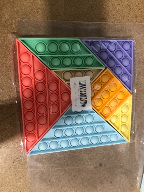 Photo 2 of Bammax Tangram Puzzle Popper Sensory Toys, Stress and Anxiety Relief Toy for All Ages