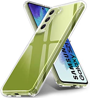 Photo 1 of Ferilinso Designed for Samsung Galaxy S21 FE 5G 2021 Case, Shockproof Protective Phone Case Slim Cover, Military Grade Protection, 10X Anti-Yellowing, Hard PC Back with Flexible Frame, Clear - 2 pack