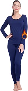 Photo 1 of Subuteay Thermal Underwear for Women Long Johns Set Fleece Lined Ultra Soft Scoop Neck - XS