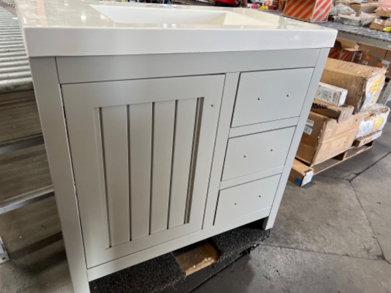 Photo 1 of 36 INCH  VANITY -LIGHT GREY W0198