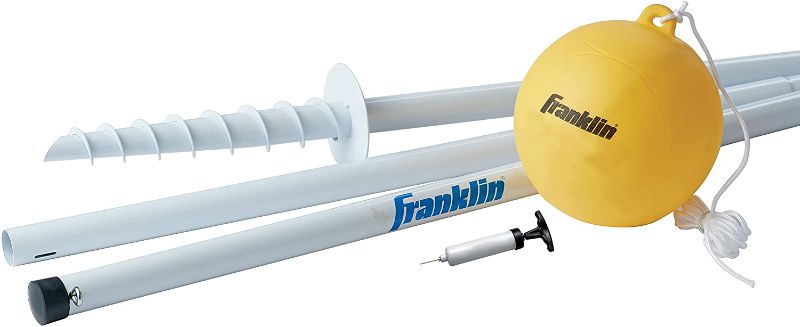 Photo 1 of Franklin Sports Tetherball - Tetherball Ball, Rope and Pole Set - Portable Steel Tetherball Set with Easy Assembly - Classic Outdoor Game
PREVIOS OWNER LEFT VERY DIRTY 