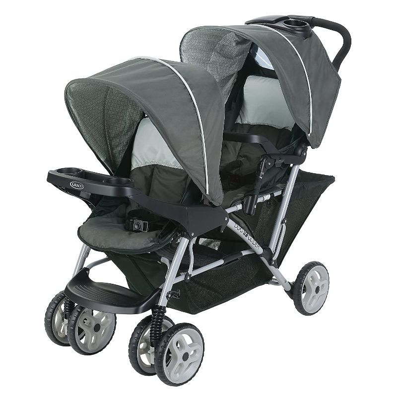 Photo 1 of PLEASE SE COMMENTS**USED**Graco DuoGlider Double Stroller | Lightweight Double Stroller with Tandem Seating, Glacier
