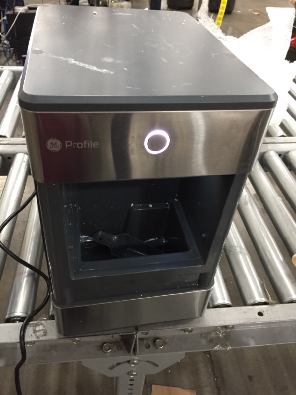 Photo 2 of *****PARTS ONLY SOLD AS IS**** GE Profile Opal | Countertop Nugget Ice Maker with Side Tank | Portable Ice Machine with Bluetooth Connectivity | Smart Home Kitchen Essentials | Stainless Steel Finish | Up to 24 lbs. of Ice Per Day
