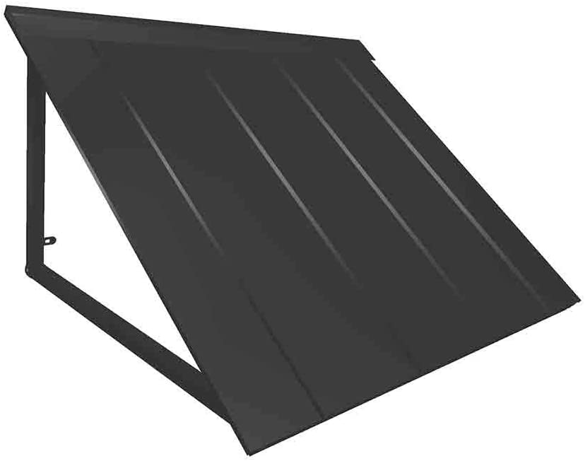 Photo 1 of Awntech H22-US-3K 3 ft. Houstonian Metal Standing Seam Awning, Black - 44 x 24 x 24 in.

