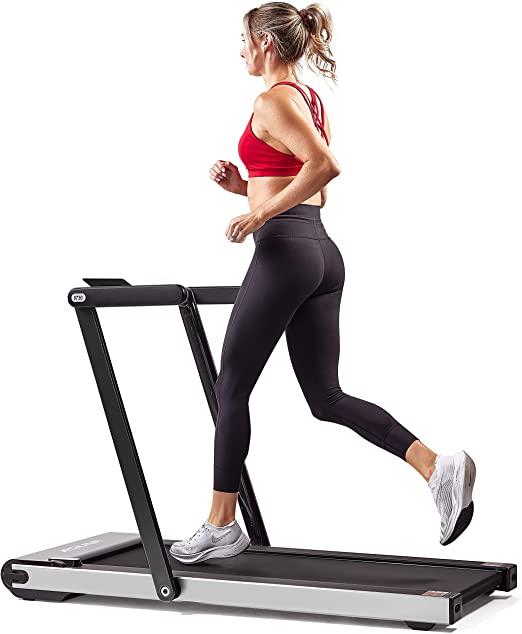 Photo 1 of Sunny Health & Fitness ASUNA Premium Slim Folding Treadmill Running Machine with Speakers for Home Gyms
