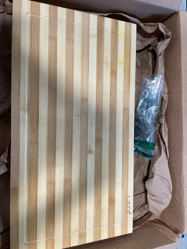 Photo 2 of Bamboo Stovetop Cover & Countertop Cutting Board 