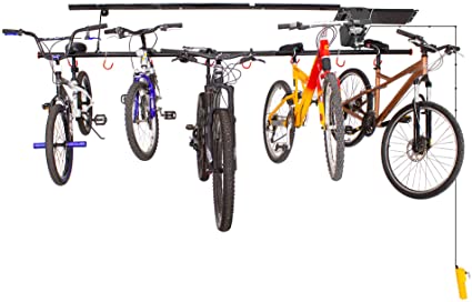 Photo 1 of Garage Gator 68221 Motorized 8 Bike Lift, Black
