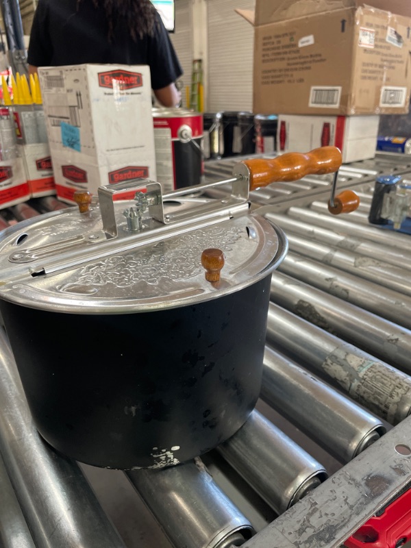 Photo 1 of Franklin's Original Whirley Pop Stovetop Popcorn Machine Popper. Delicious & Healthy Movie Theater Popcorn Maker. FREE Organic Popcorn Kit. Makes Popcorn Just Like the Movies.
